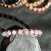 Miedziana bransoletka – warkocz z chalcedonem