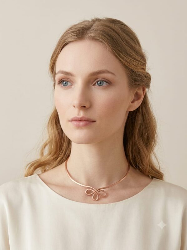 Naszyjnik miedziany – tiara koniczyna