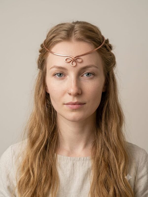 Naszyjnik miedziany – tiara koniczyna
